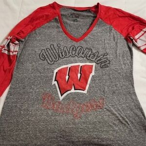 Wisconsin Badgers Long Sleeve Womens Large Tee